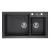 Zlewozmywak Reginox AMSTERDAM 25 BLACK SILVERY + GRATIS